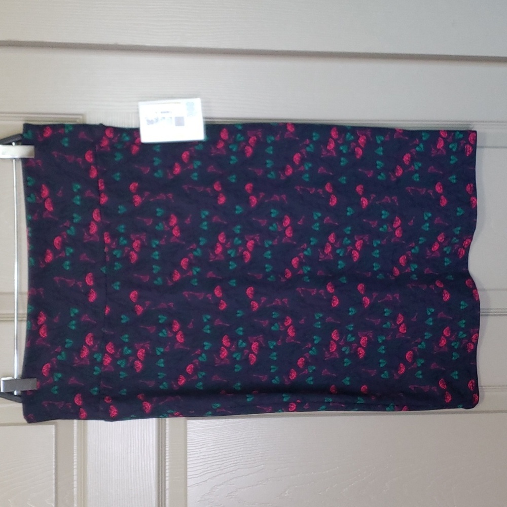 NWT LuLaRoe Cassie dandelion floral print Midi skirt size large